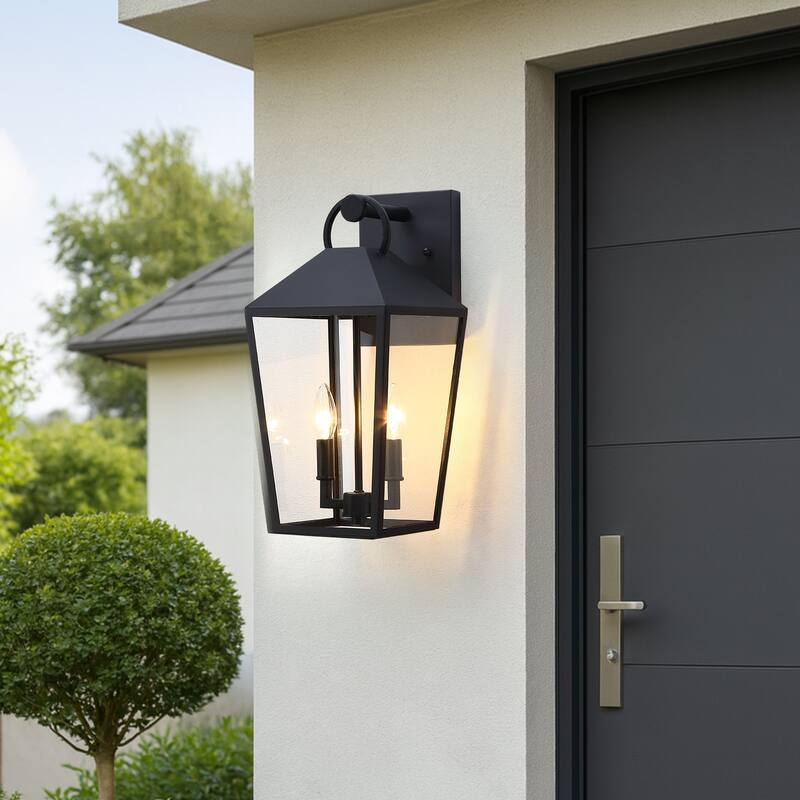 2-Light Outdoor Wall Lantern Sconce
