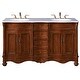 preview thumbnail 1 of 9, Elegant Lighting VF-1048 Windsor 60" Free Standing Double Basin Vanity