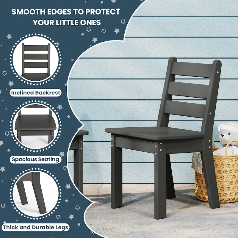Polytrends Garden Party Kids Outdoor Dining Chair (Set of 2)