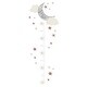 preview thumbnail 1 of 2, Lambs & Ivy Celestial Moon & Stars Toddler/Kids Growth Chart Wall Decal/Sticker