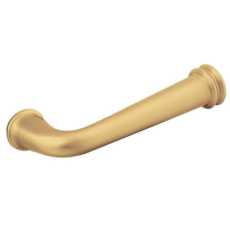 Baldwin Pair of Estate Levers without Rosettes - Satin Brass and Brown