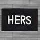 preview thumbnail 59 of 59, Jean Pierre Novelty Cotton Bath Rug - 21"x34" - "His" & "Hers"