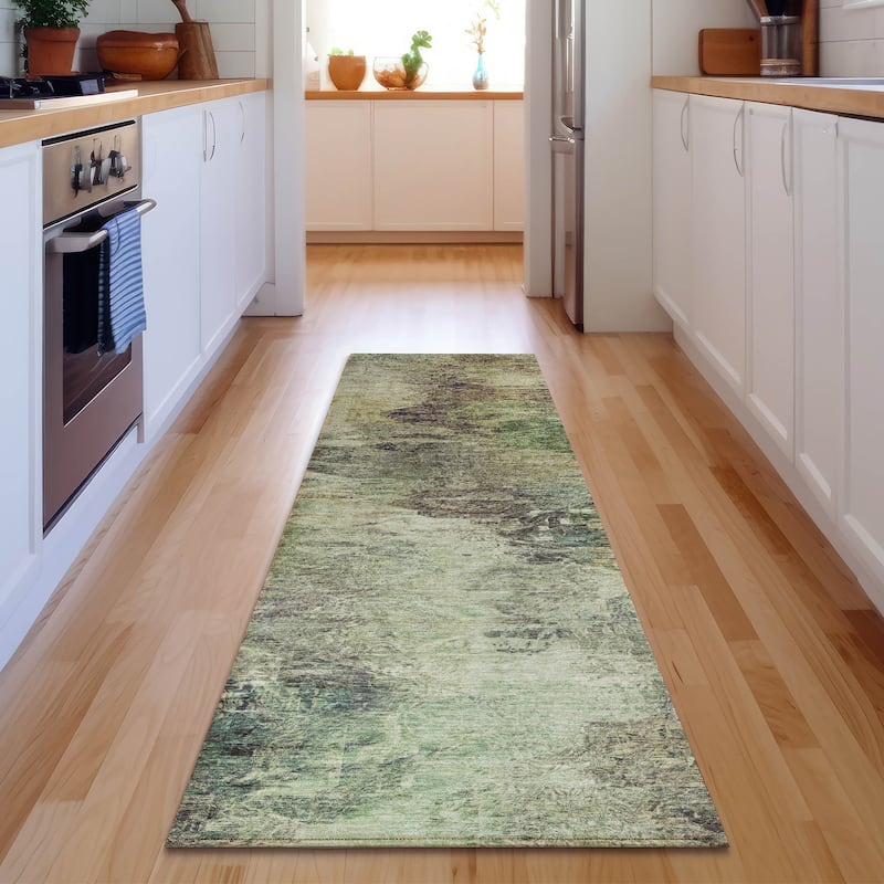 Premium Washable Super Soft Abstract Mirage Mayfield Rug - Beige - 2' 3" x 7' 6" - Runner