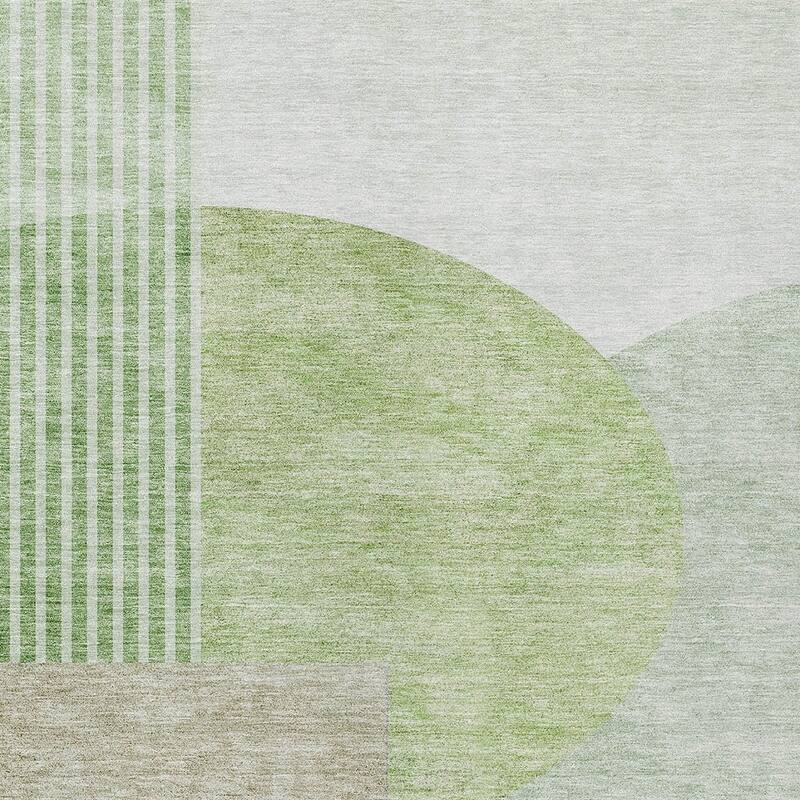 HomeRoots Geometric Transitional Rectangle Outdoor Rug