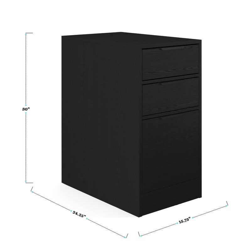 Martha Stewart Home Office Modular 3 Drawer File Cabinet