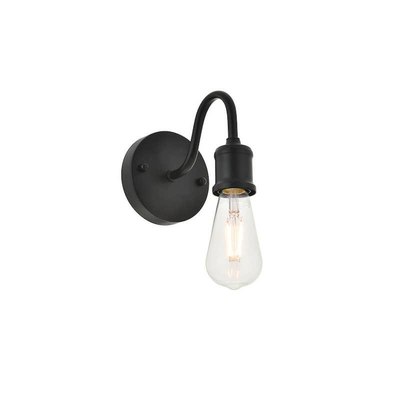 Luna 1-light Wall Sconce - Black