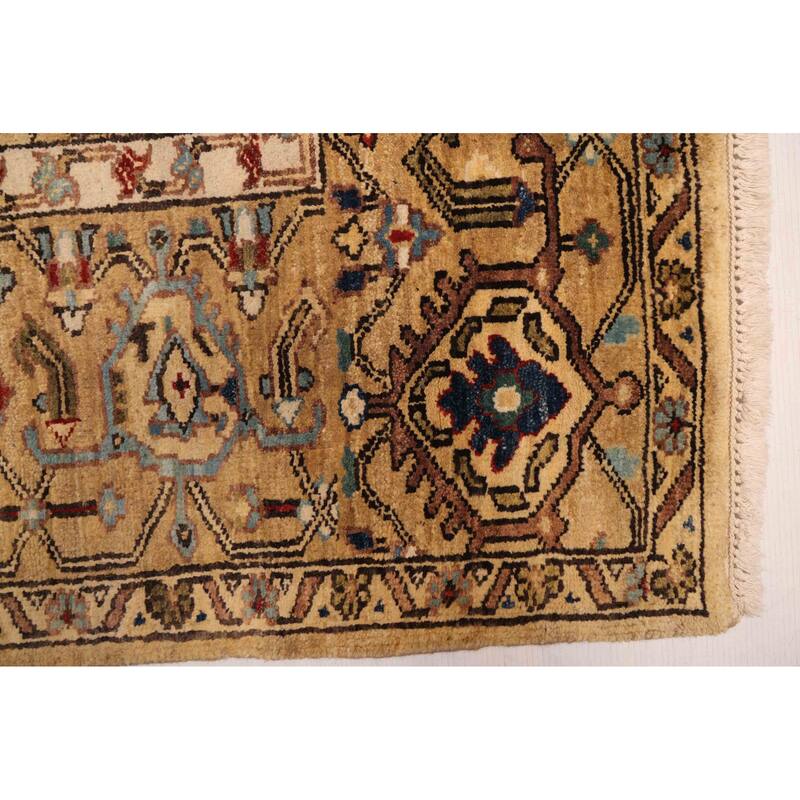 ECARPETGALLERY Hand-knotted Jules Sultane Khaki Wool Rug - 7'8 x 9'10