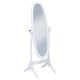 preview thumbnail 5 of 21, Foyet Wood Adjustable Full Length Cheval Mirror White