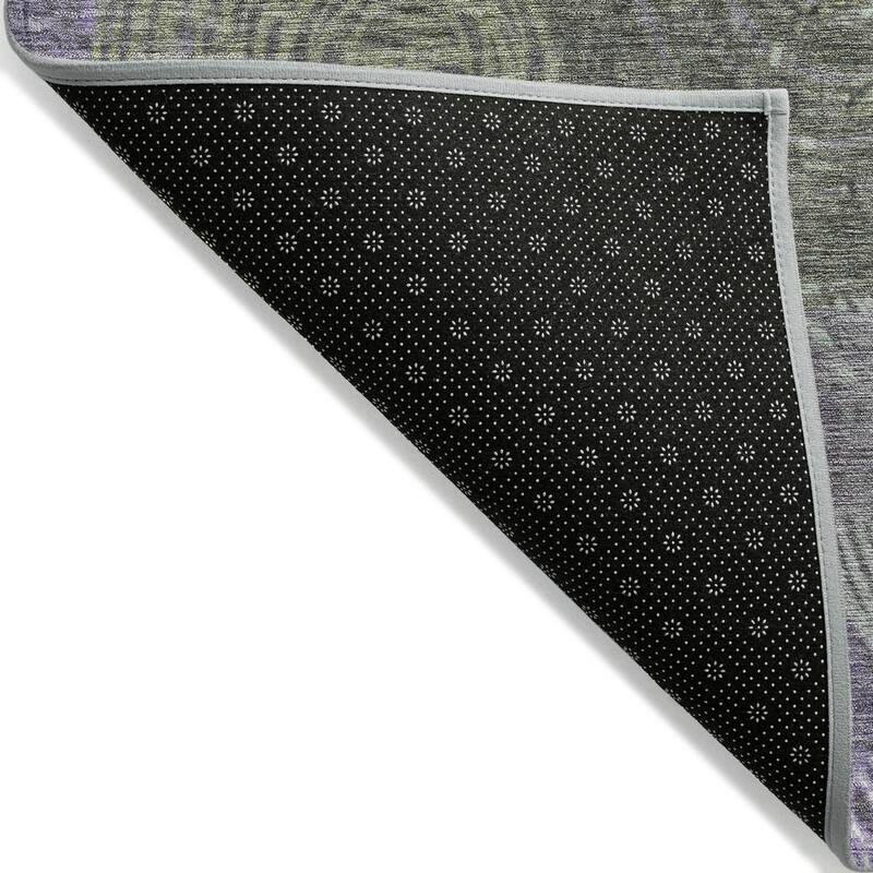 Machine Washable Indoor/ Outdoor Modern Twister Chantille Rug
