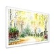 preview thumbnail 2 of 9, Designart 'Autumn Countryside Landscape In The Afternoon' Traditional Framed Art Print