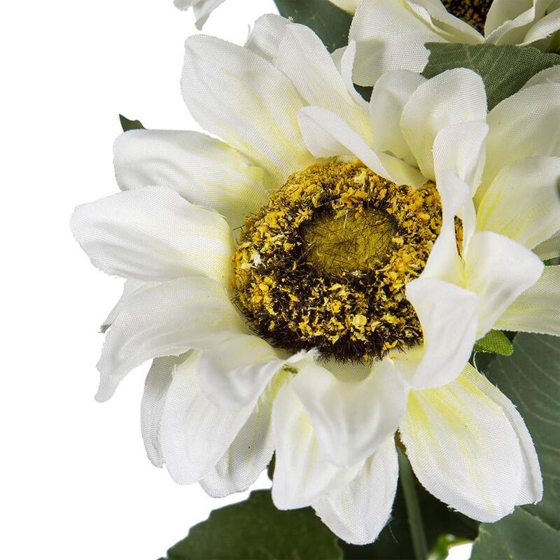 4 Pack Artificial Sunflower BushX9, Artificial Flowers