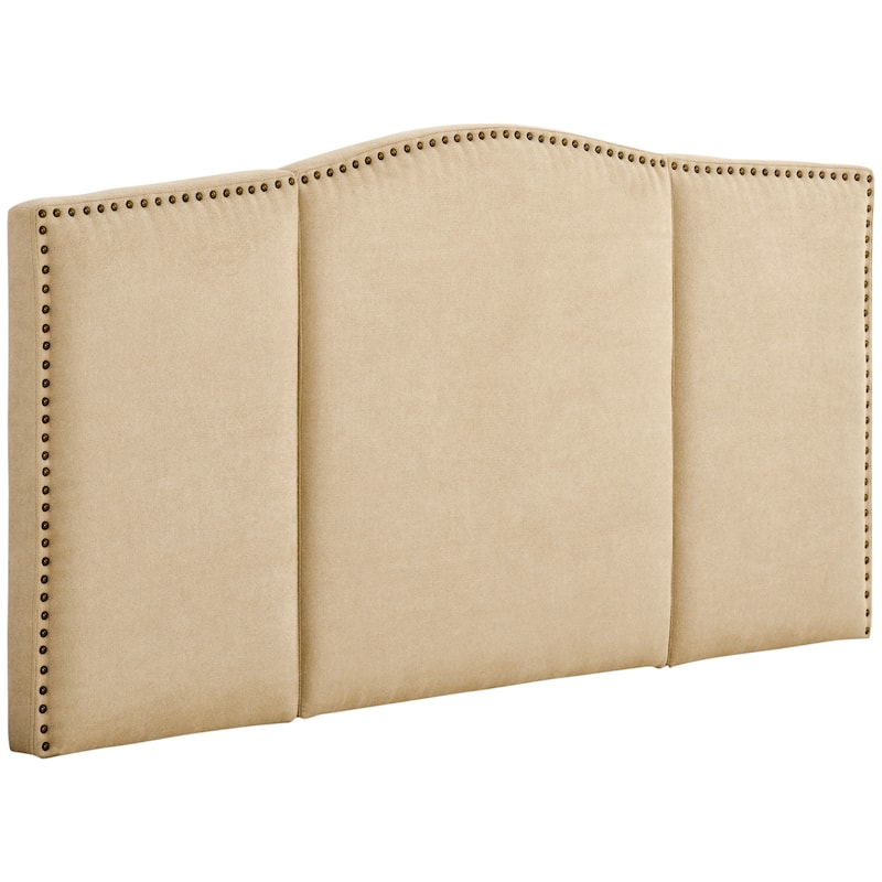 HOMCOM Upholstered Headboard, Bedhead Board with Nail Head Trim, Home Bedroom Decoration for 58.25'' Bed