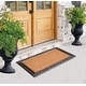 preview thumbnail 4 of 11, A1 Home Collections Natural Rubber And Coir Molded Hand-finished Doormat 30"X48"