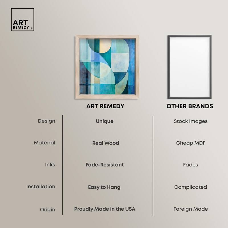 Color Blocks I Shadowbox by Art Remedy