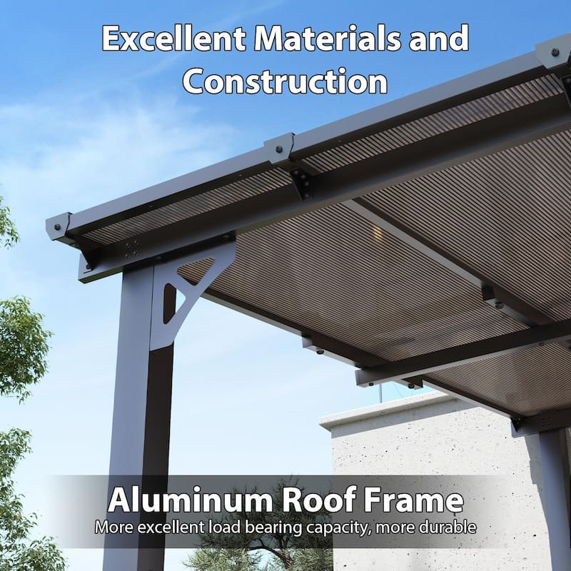 Gazebo for Patio, Gazebo Pergola with Sloped Roof