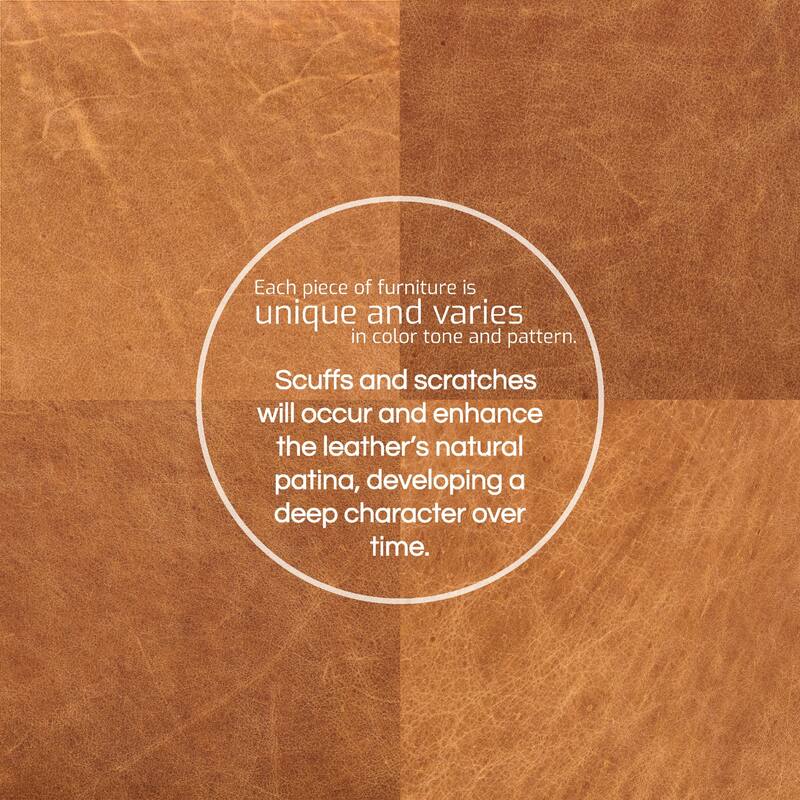 Poly & Bark Harper 113.5" Pull-Out Sleeper Sectional with Storage in Cognac Tan