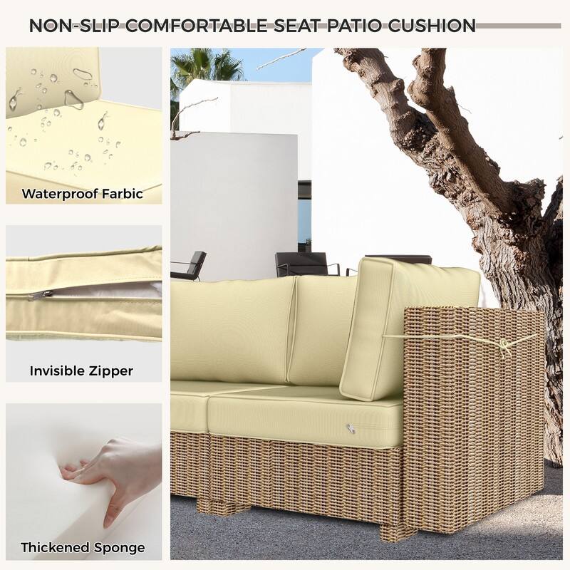 14 Piece Outdoor Furniture Replacement Cushions,Patio Seat Cushions