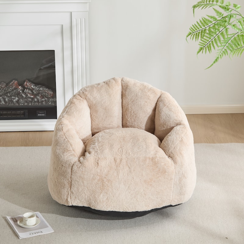 Bean Bag Chair with Shredded Foam Filler, Comfy Bean Bag Couch for Adults, High Back Reading Chair with Armrests
