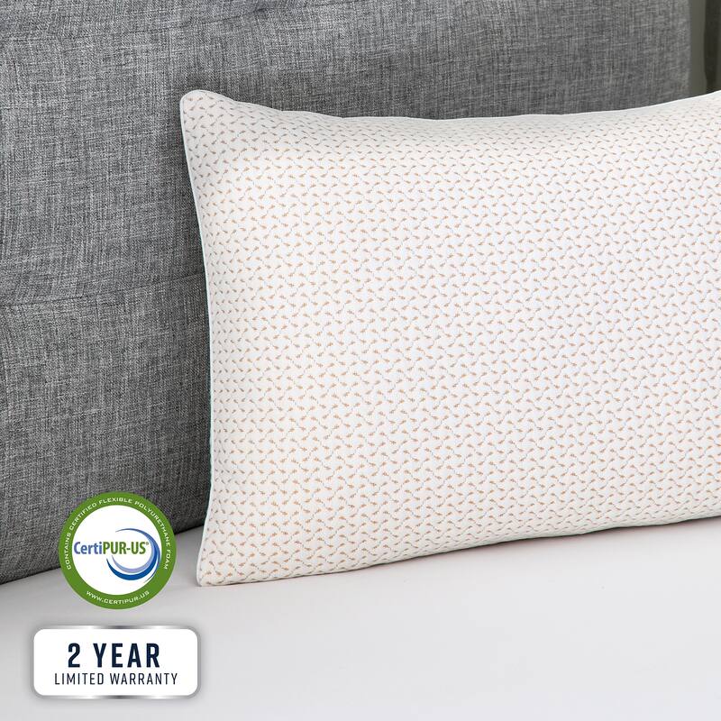 Bodipedic Memory Foam Cluster Pillow with Copper Cover