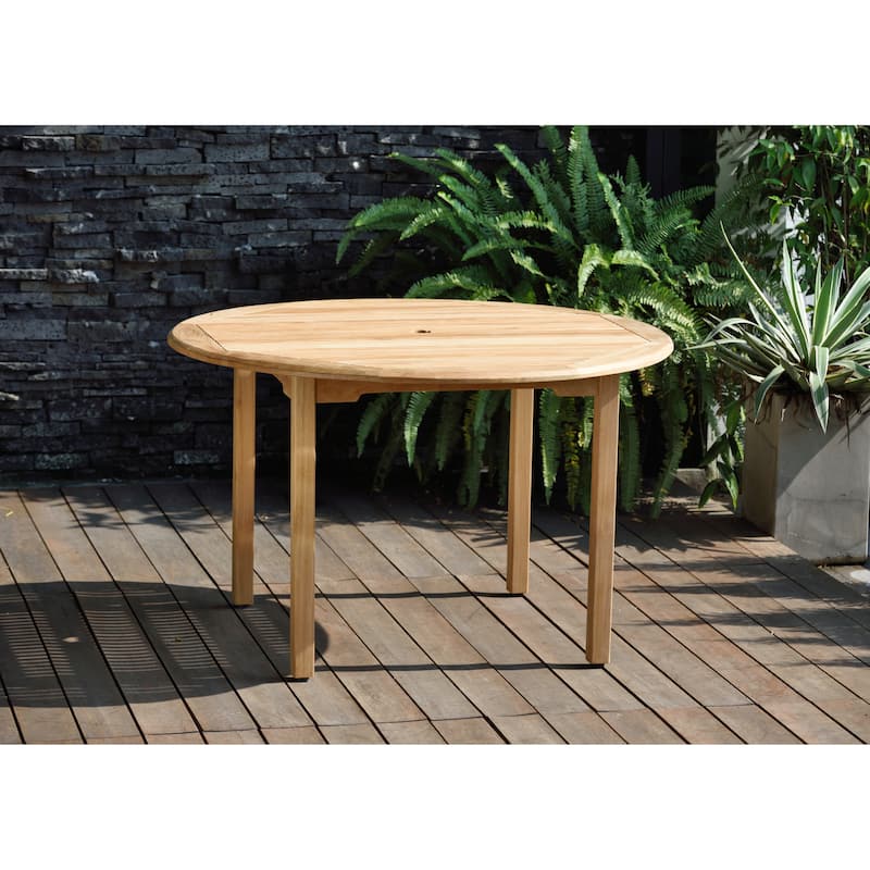 Amazonia Teak Amanda 5-piece Teak and Wicker Dining Set - 5 Piece
