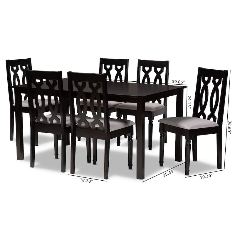 Cherese Modern and Contemporary 7-Piece Dining Set