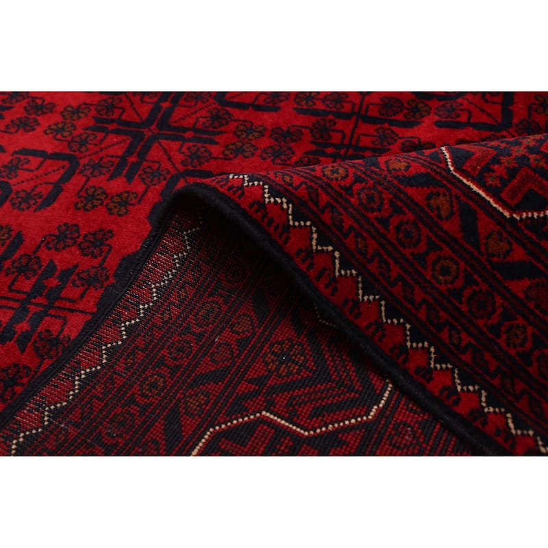 ECARPETGALLERY Hand-knotted Finest Khal Mohammadi Red Wool Rug - 6'7 x 9'9