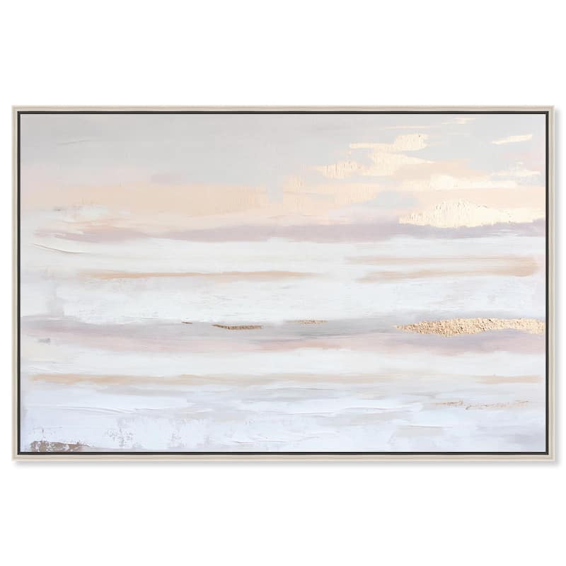 Gilded Dawn Canvas by Art Remedy - Silver - 45" x 30"