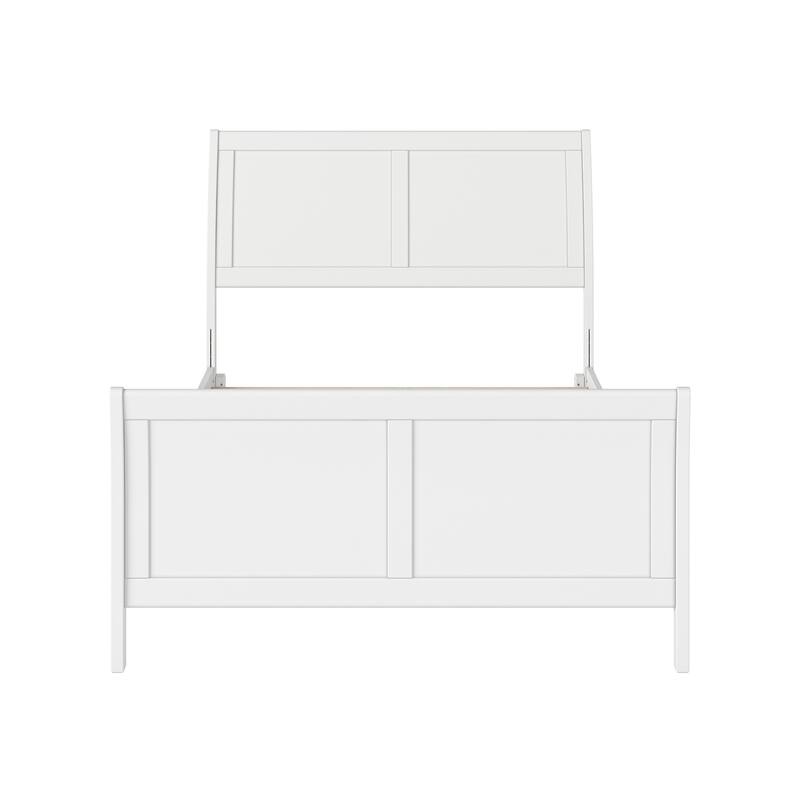 AFI, Portland Solid Wood Low Profile Platform Bed with Matching Footboard