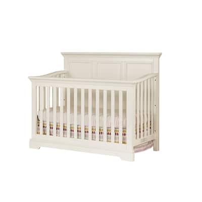 Hanley 56" Wide Convertible Crib, Chalk