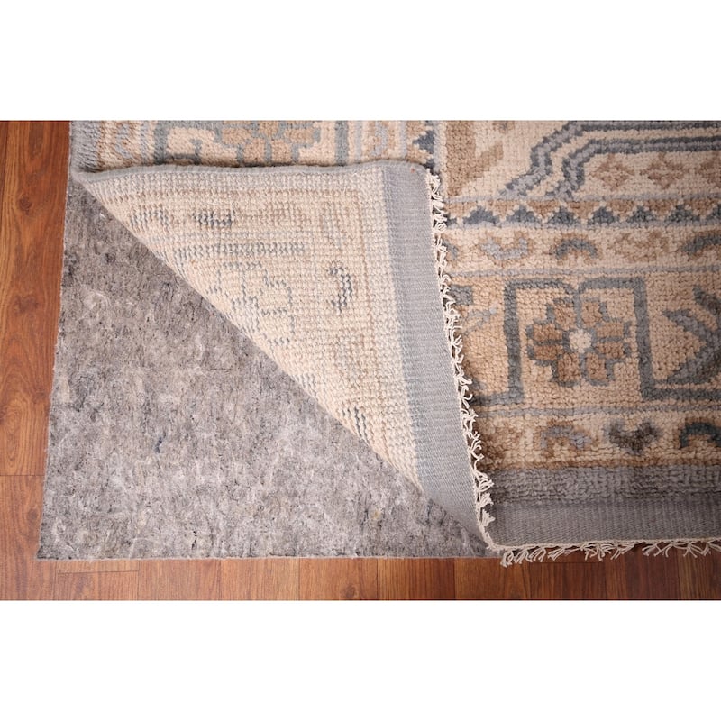 Tribal Geometric Khotan Oriental Area Rug Handmade Wool Carpet - 8'11" x 12'2"