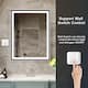Wall Mounted Back Light Bathroom Framed LED Mirror Anti- Fog With Dimmable Light Touch Sensor And Memory Function