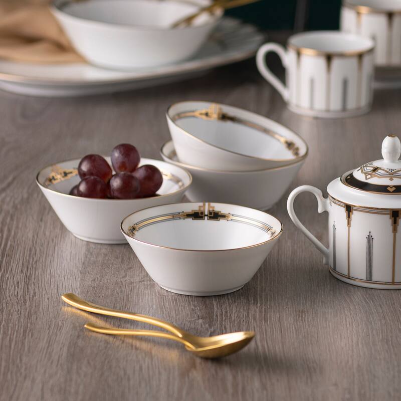 Empire Gold Set Of 4 Fruit Bowls, 5", 9 oz.