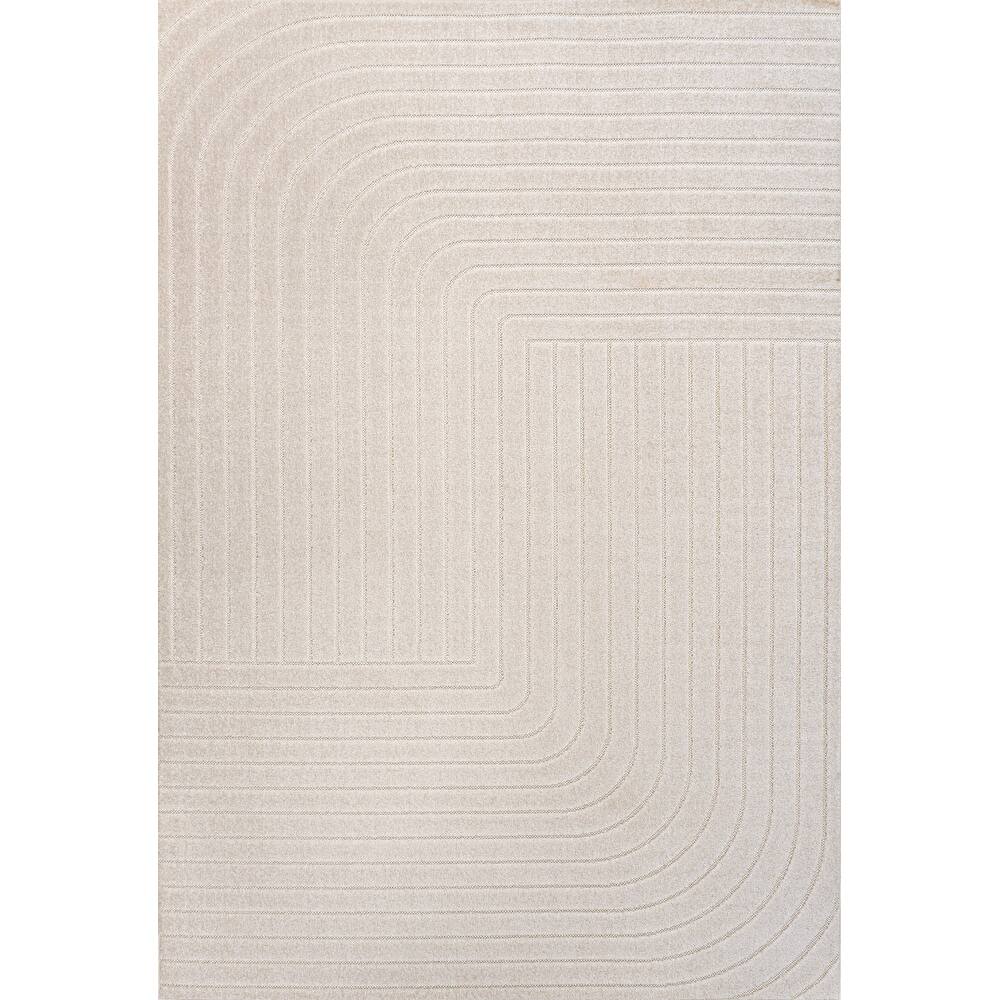 JONATHAN Y Aarhus Minimalist Angle Geometric Ivory/Cream Area Rug