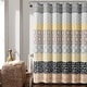preview thumbnail 4 of 16, The Curated Nomad Lyon Bohemian Shower Curtain 72" x 72" - Yellow/Gray 