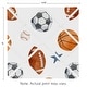 preview thumbnail 3 of 1, Sweet Jojo Designs Sports Theme Boy 13in Fabric Memory Photo Bulletin Board Watercolor Soccer Balls Football Baseball Basketball