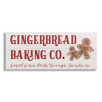 Stupell Industries Gingerbread Baking Co Holiday Canvas Wall Art by Natalie Carpentieri