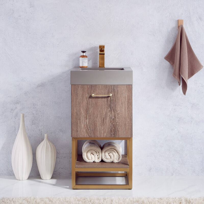 Miseno MV789018-NM Alistair 18" Free Standing Single Basin Vanity Set