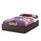 preview thumbnail 16 of 14, South Shore Spark Mates Bed with Drawers Chocolate