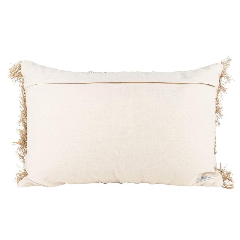 Foreside Home & Garden Tan Middle Striped Filled Pillow