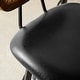 preview thumbnail 61 of 60, Glitzhome Industrial Modern Adjustable Bar Table Rustic Steel 3-Piece Pub Sets