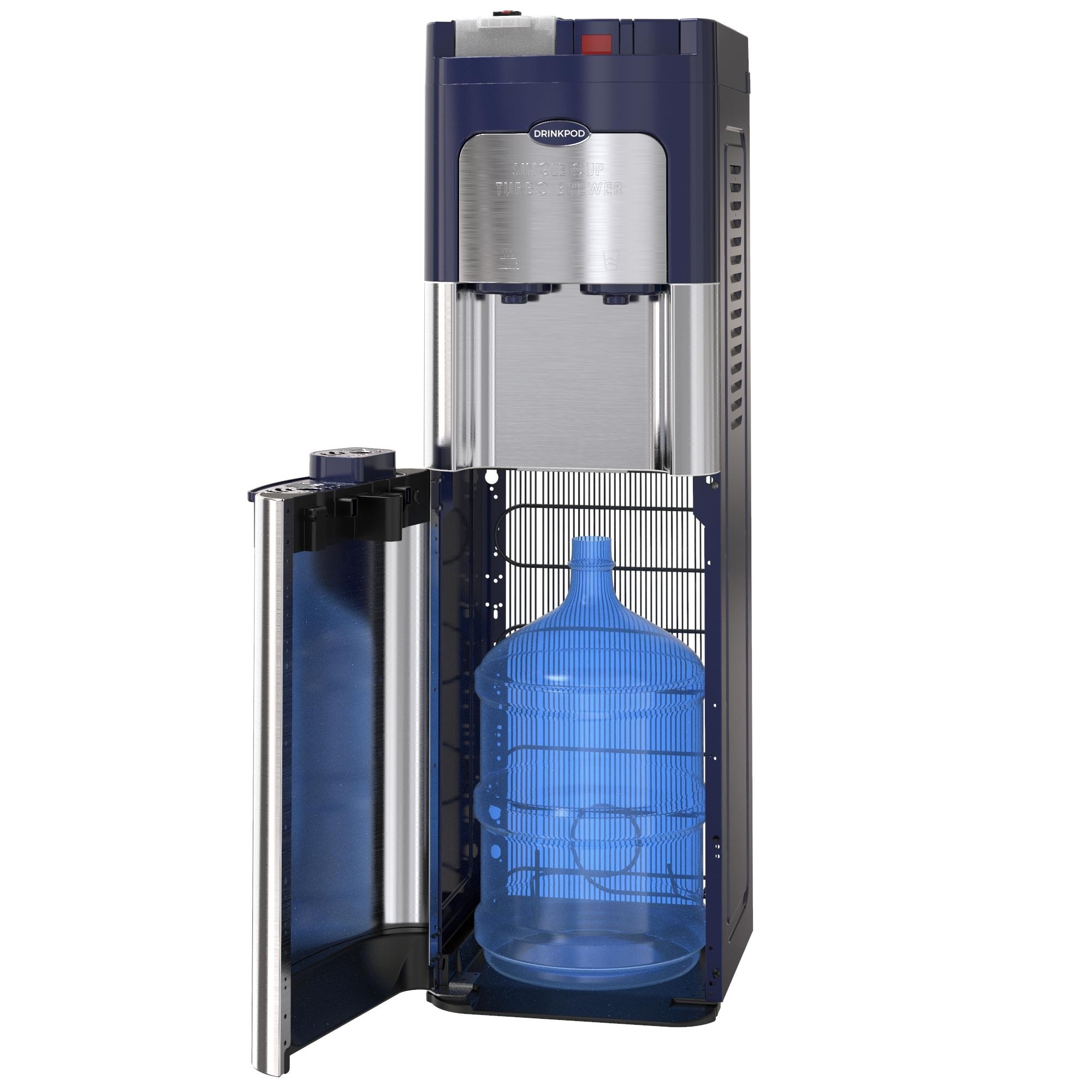 Drinkpod 3000 Elite Series Bottleless Water Cooler with 4 Filters and Integrated K Cup Coffee Maker