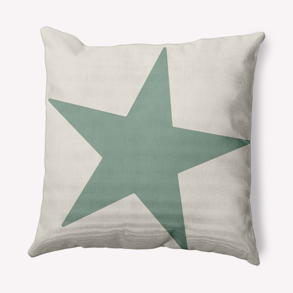 Big Star Nautical Indoor/Outdoor Throw Pillow