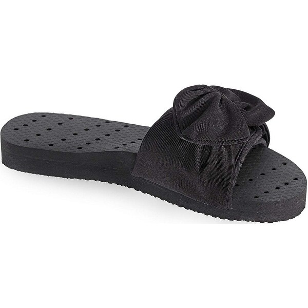 black bow slides