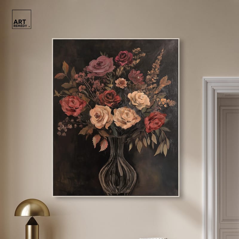 Smoldering Bouquet Canvas by Art Remedy