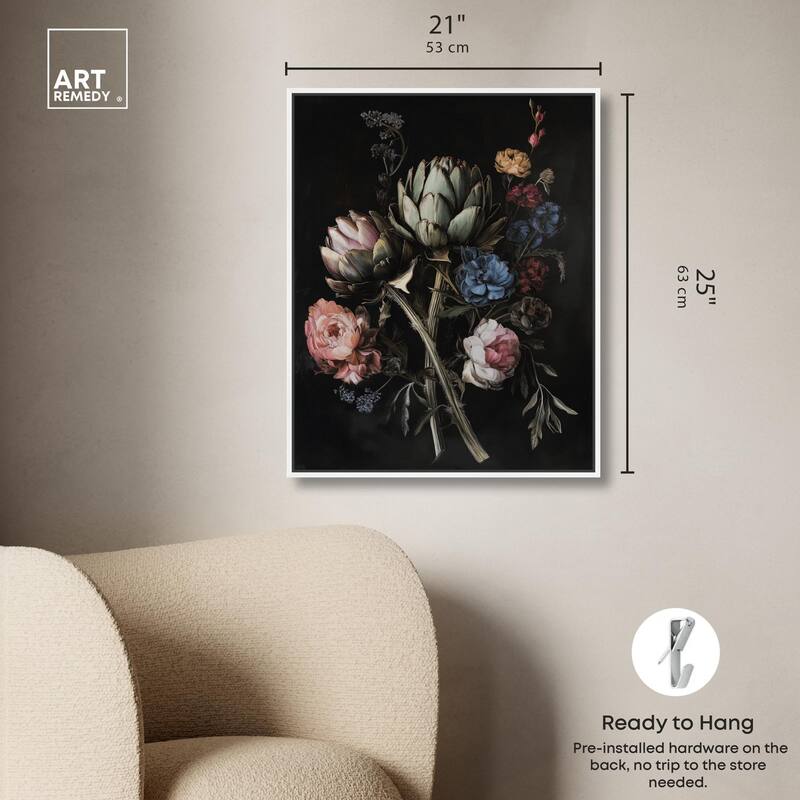 Moody Artichoke III Canvas by Art Remedy