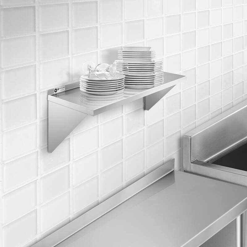Stainless Steel Shelf NSF Commercial Kitchen Wall Shelving