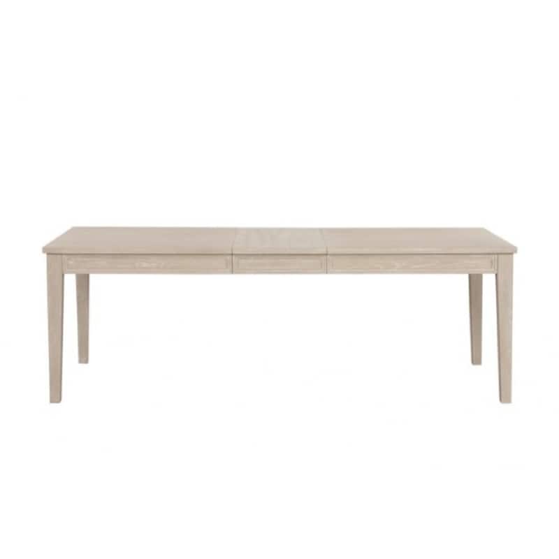 Rozie 72-90 Inch Extendable Dining Table, Farmhouse Light Oak Brown