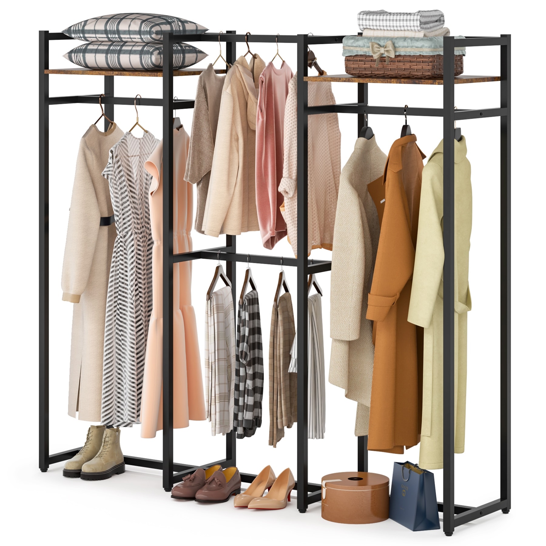 https://ak1.ostkcdn.com/images/products/is/images/direct/49d7fa78e870ffc72bd6f6569fc68eac82976525/Free-Standing-Closet-Organizer-with-Hanging-Rods%2C-Garment-Rack-Heavy-Duty-Clothes-Rack-with-Storage-Shelves%2C-Max-Load-500LBS.jpg