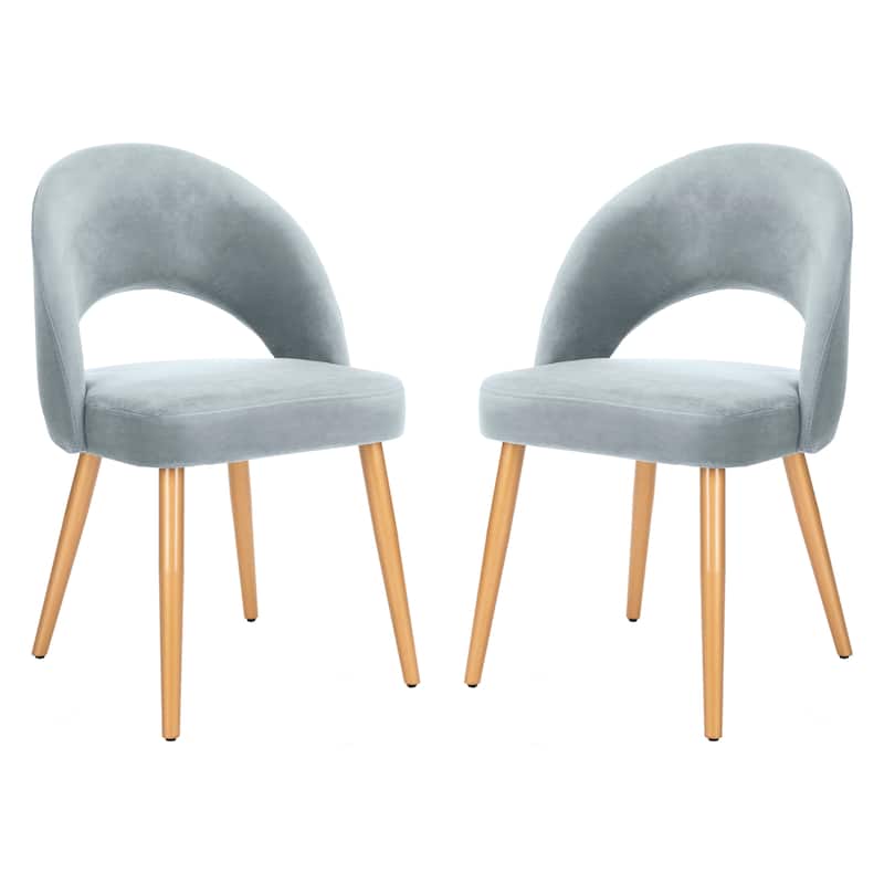 SAFAVIEH Reva Retro Dusty Rose/ Gold Chair (Set of 2) - 21.3" x 24.3" x 31.8" - 21Wx24Dx32H