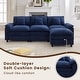 preview thumbnail 19 of 109, Modular Cloud Chenille Sectional Sofa with Ottomans, Deep Seat Convertible L-Shaped or U-Shaped Couch